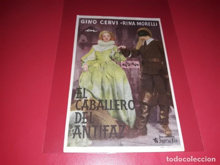  Foglietti di film di film antichi di cinema: El Caballero del Antifaz. A&ntilde;o 1939. sin publicidad