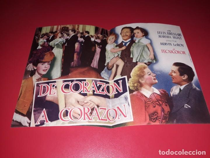 Cine: Folleto Doble De Corazon a Corazon. A&ntilde;o 1941. - Foto 1