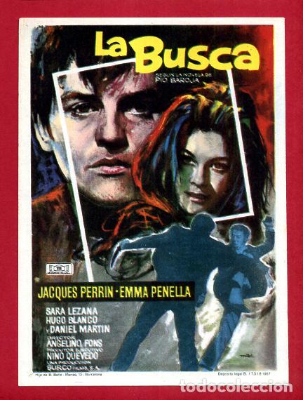 Folhetos de m&atilde;o de filmes antigos de cinema: LA BUSCA SENCILLO SIN CINE ORIGINAL PMD 1215