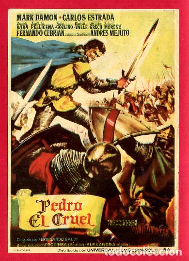  Foglietti di film di film antichi di cinema: PEDRO EL CRUEL SENCILLO SIN CINE , PMD 1265B