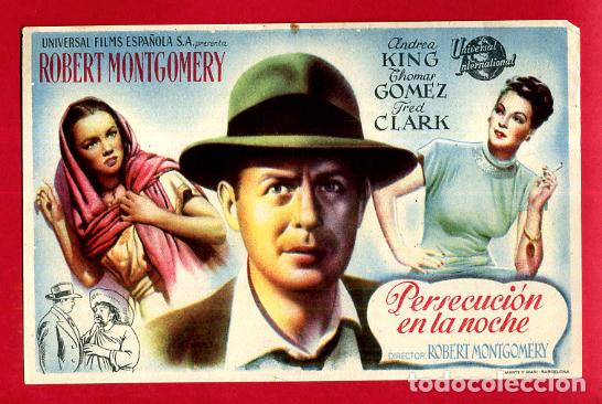 Cine: PERSECUCION EN LA NOCHE SENCILLO SIN CINE ORIGINAL PMD 1034