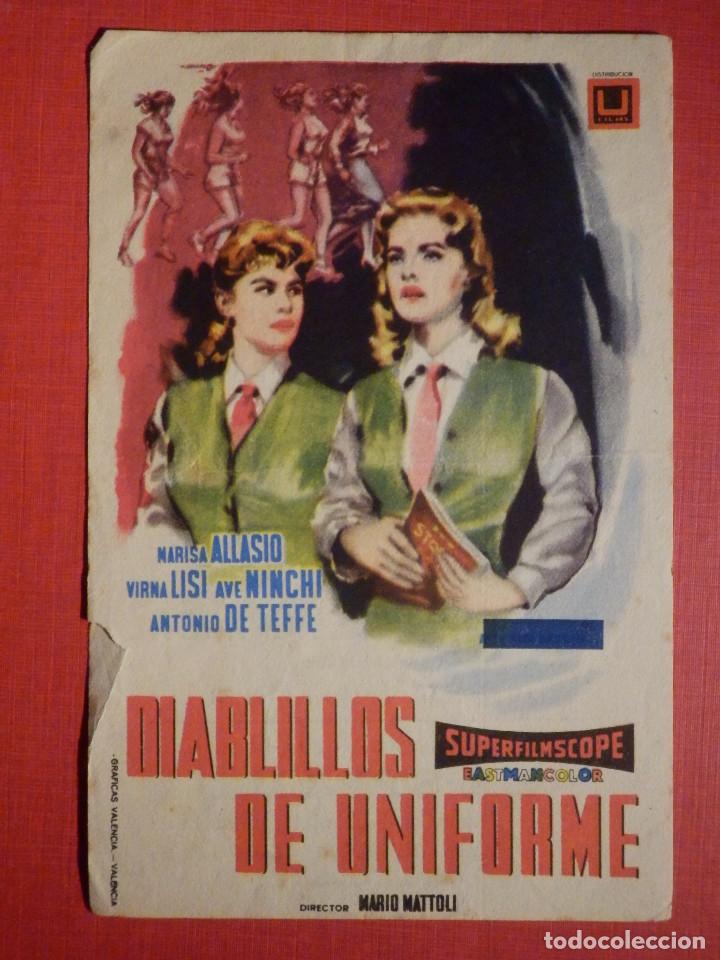 Cine: Folleto Mano, Programa - Diablillos de uniforme - Capitol - Foto 1