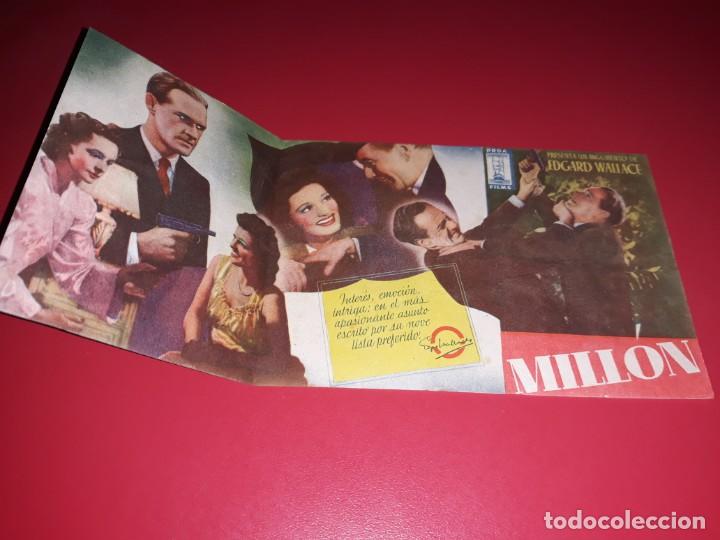 Cine: Folleto Doble  La Muchcha del Millon. - Foto 1