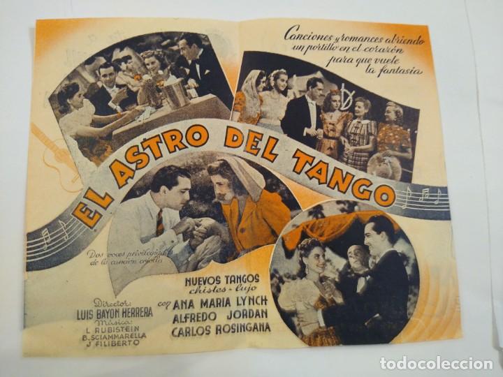 Cine: El Astro del tango. Programa de cine. Hugo del Carril. Cine Palacio Central . - Foto 2