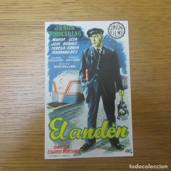 Cine: Programa de cine o folleto de mano el anden - Foto 1