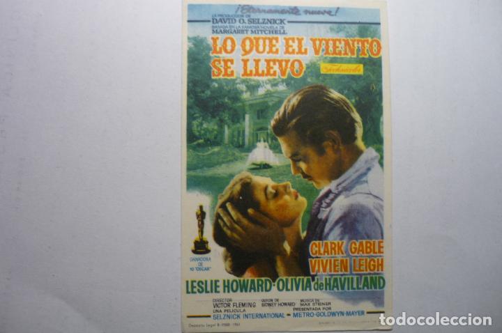 Cine: programa lo que el viento se llevo c.gable cine espa&ntilde;a-mora nueva - Foto 1