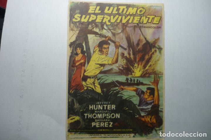 Cine: programa el ultimo superviviente .-jeffrey hunter publicidad - Foto 1