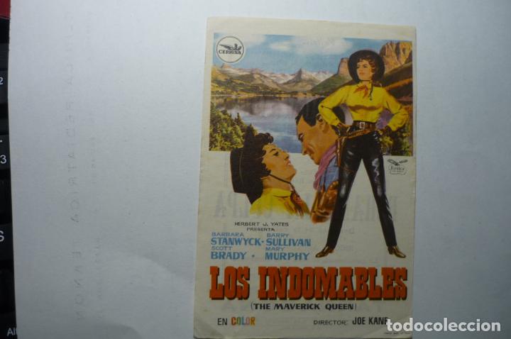 Cine: programa los indomables.- barbara stanwyck - publicidad - Foto 1