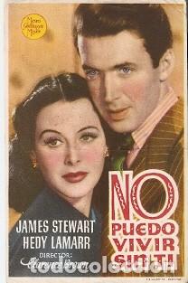 Cinema: Programa Cine. No puedo vivir sin ti. 19-1036