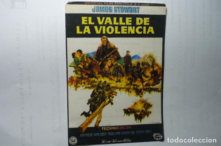 Cine: PROGRAMA EL VALLE DE LA VIOLENCIA.-JAMES STEWART PUBLICIDAD - Foto 1