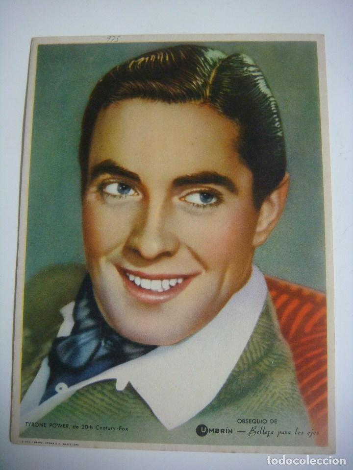 Cine: PROGRAMA DE MANO TAMA&Ntilde;O CUARTILLA FOTO DE TYRONE POWER - Foto 1