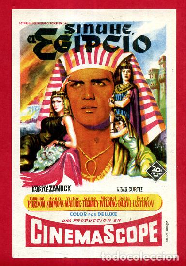 Cine: SINUHE EGIPCIO SENCILLO SOLIGO CON CINE KURSAAL ORIGINAL PMD 1055