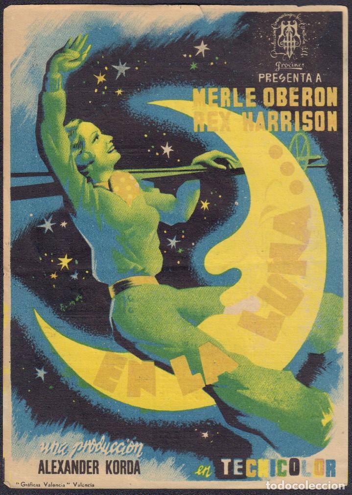 Cine: Programa sencillo de EN LA LUNA (1939) - Cine Mari de Le&oacute;n - Foto 1