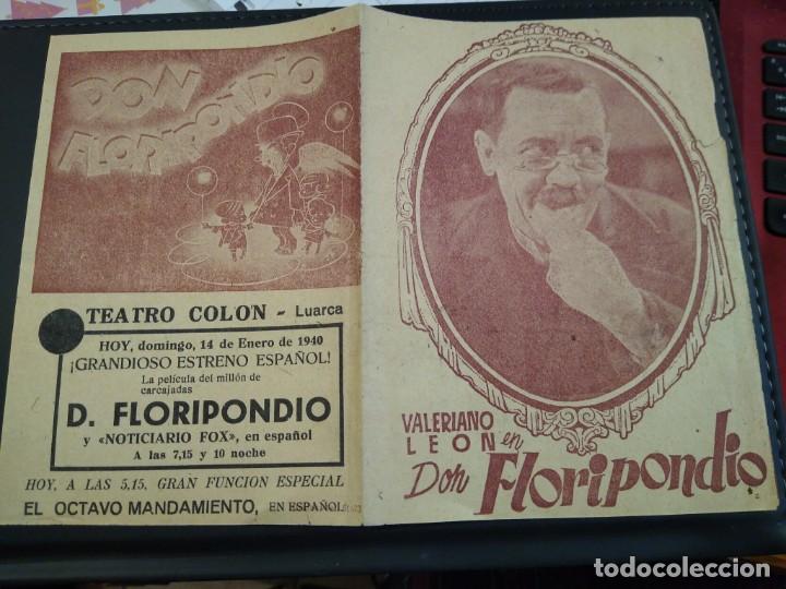 Cine: Programa cine. Don Floripondio. Valeriano Le&oacute;n. Teatro Col&oacute;n Luarca - Foto 1