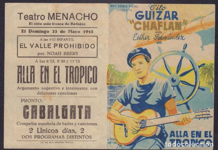Cine: Programa doble de ALL&Aacute; EN EL TR&Oacute;PICO (1940) - Teatro Menacho de Badajoz - Foto 1