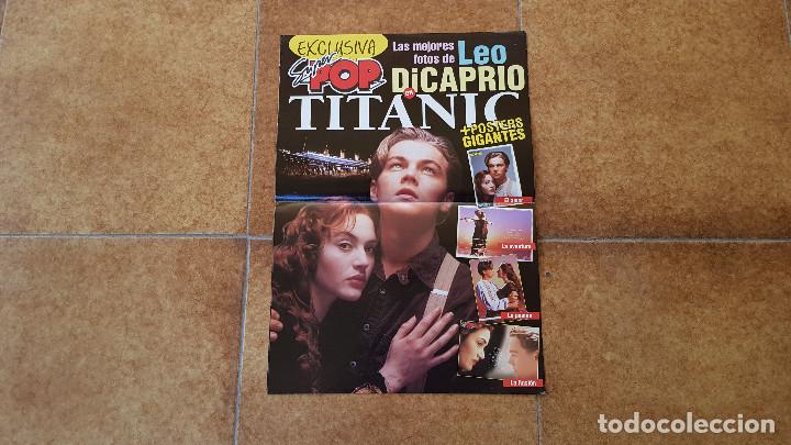 Cine: POSTER CARTEL DE TITANIC 4 PAGINAS LEONARDO DICAPRIO Y KATE WINSLET - TAMBIEN EN REVERSO (SUPER POP)