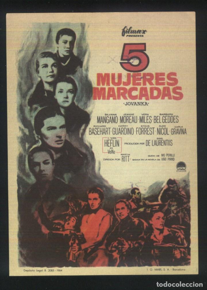 Cine: Q-08575- 5 MUJERES MARCADAS (Five Branded Women (5 Branded Women)) Jeanne Moreau - Vera Miles