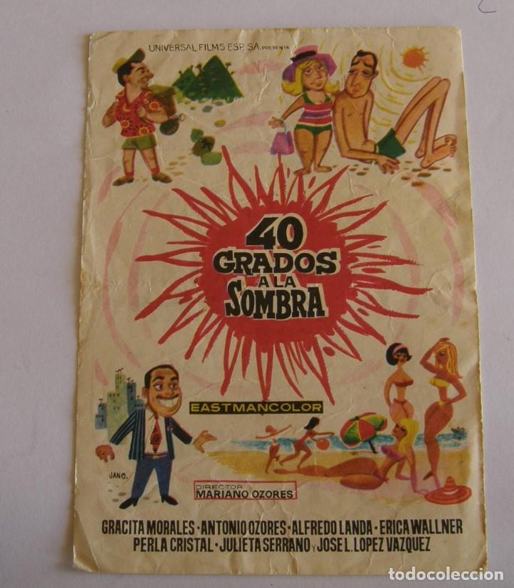 Cine: PROGRAMA DE CINE 40 GRADOS A LA SOMBRA - Foto 1