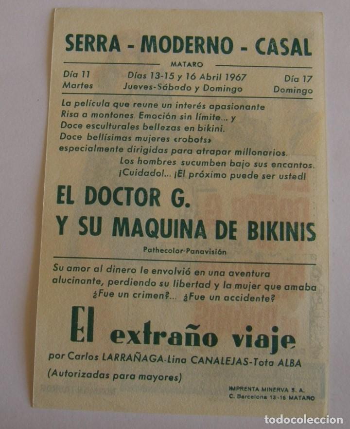 Cine: PROGRAMA DE CINE EL DOCTOR G. Y SU MAQUINA DE BIKINIS - Foto 2