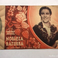 Cine: CASTELLÓN CINE SALÓN DORE. FOLLETO DE MANO. NOBLEZA BATURRA (A.1936)
