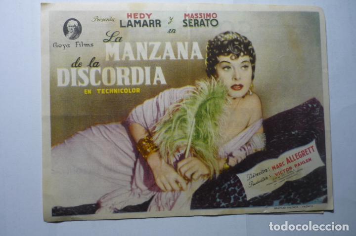 Cine: programa la manzana de la discordia .-hedy lamarr publicidad - Foto 1