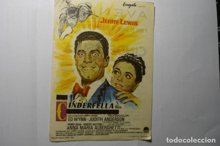 Cine: programa cinderfella.-jerry lewis -publicidad - Foto 1