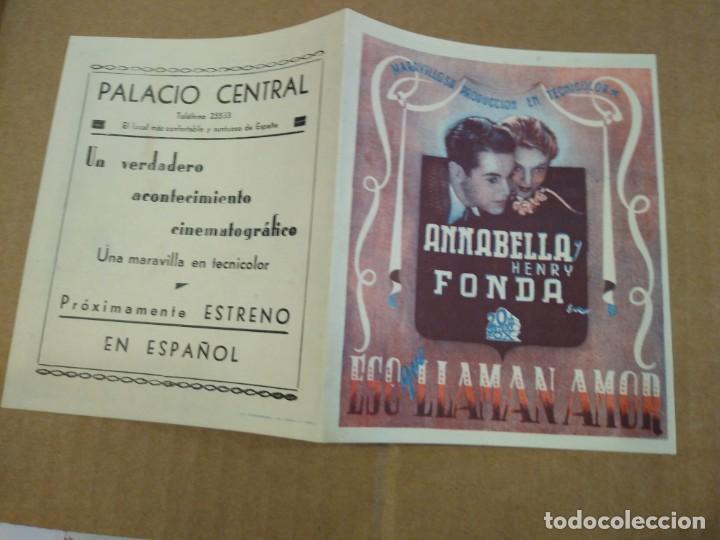 Cine: Programa cine. Eso que llaman amor. Palacio central en espa&ntilde;ol. Barcelona ? - Foto 1