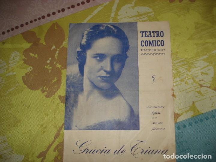 Cine: ANTIGUO PROGRAMA TEATRO COMICO GRACIA DE TRIANA - Foto 1