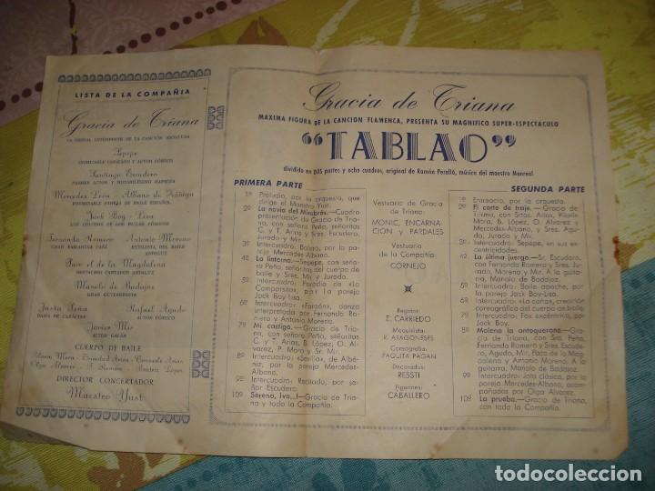 Cine: ANTIGUO PROGRAMA TEATRO COMICO GRACIA DE TRIANA - Foto 2