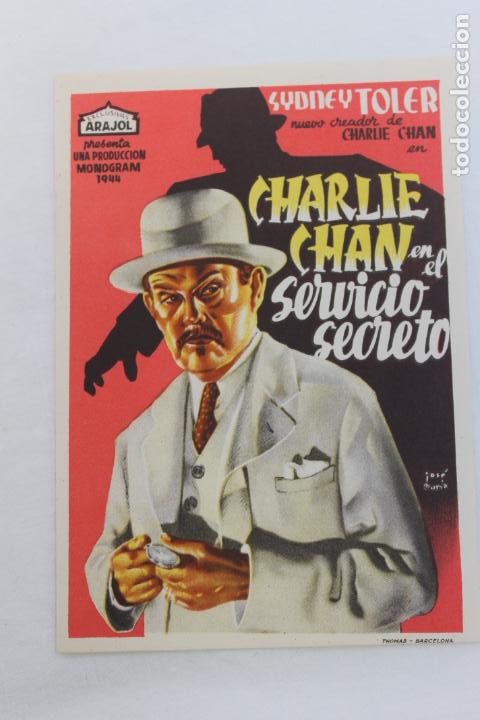 Cine: PROGRAMA DE MANO CHARLIE CHAN, EN EL SERVICIO SECRETO - Foto 1
