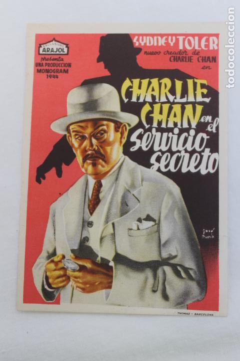 Cine: PROGRAMA DE MANO CHARLIE CHAN, EN EL SERVICIO SECRETO - Foto 1