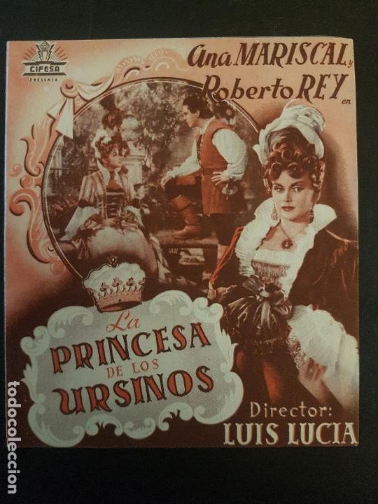 Cine: LA PRINCESA DE LOS URSINOS PROGRAMA DE MANO DOBLE - Foto 1