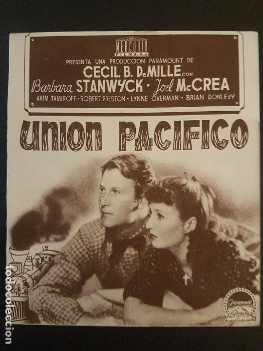 Cine: UNION PACIFICO PROGRAMA DE MANO DOBLE - Foto 1