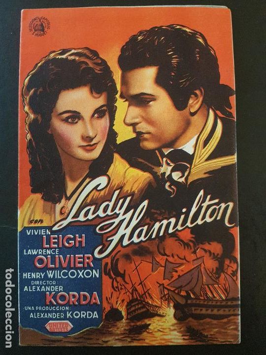 Cine: LADY HAMILTON PROGRAMA DE MANO DOBLE TEATRO LICEO - Foto 1