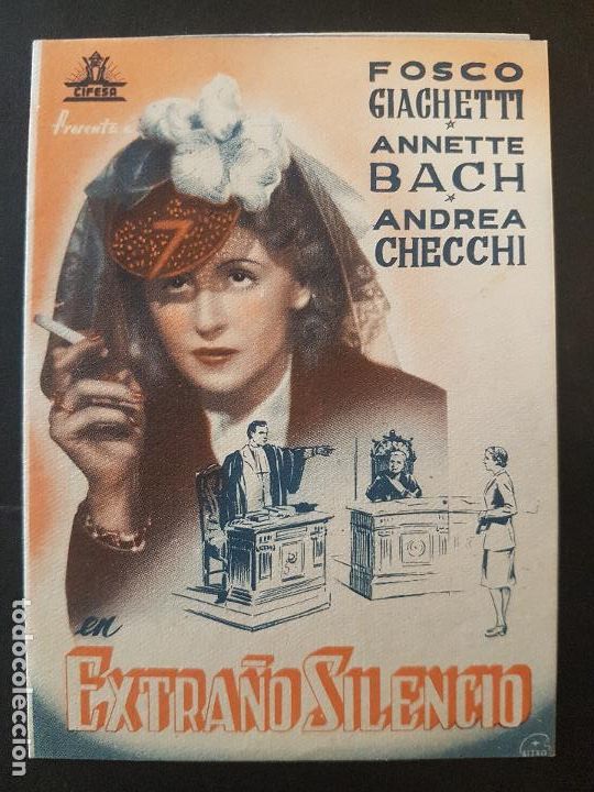 Cine: EXTRA&Ntilde;O SILENCIO PROGRAMA DE MANO DOBLE - Foto 1