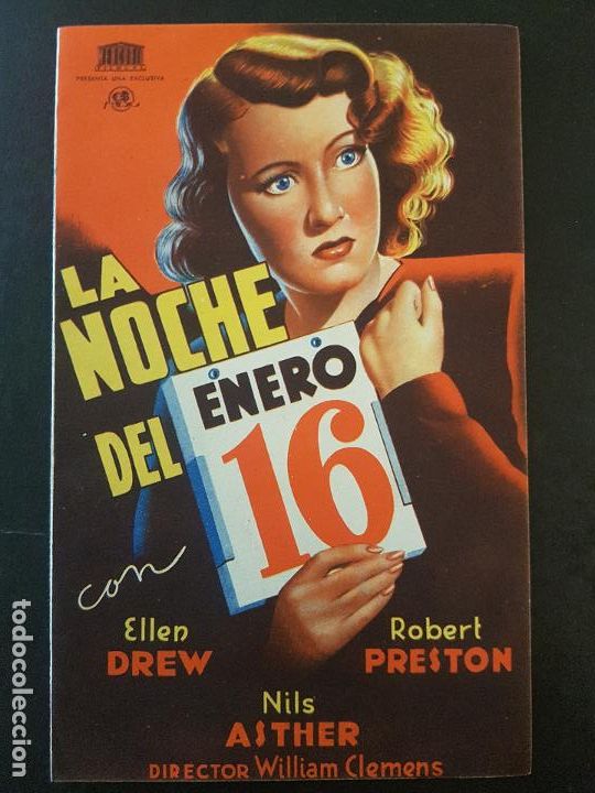 Cine: LA NOCHE DEL 16 DE ENERO PROGRAMA DE MANO DOBLE - Foto 1