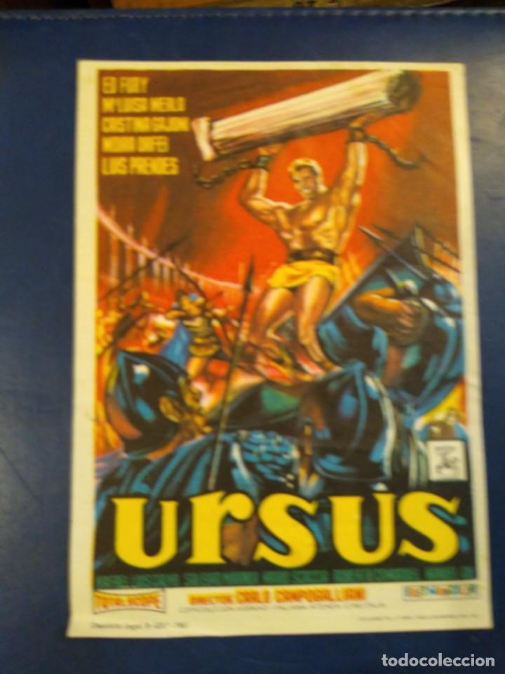Kino: Programa de cine. Ursus. Ideal cinema Alguela. Alicante .