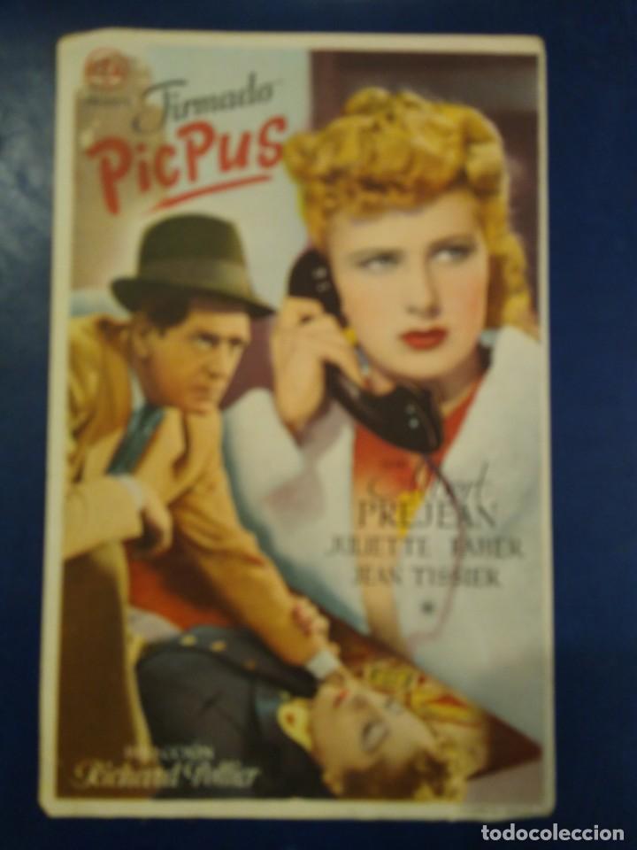 Cine: Programa de cine. Firmado Pic Pus. Sal&oacute;n Miramar - Foto 1