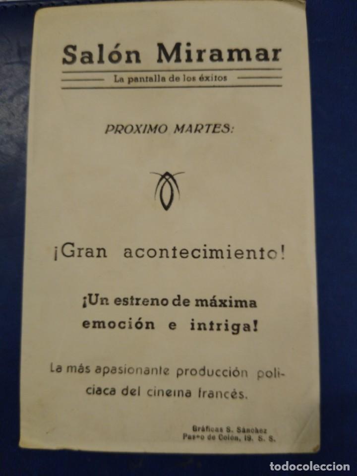 Cine: Programa de cine. Firmado Pic Pus. Sal&oacute;n Miramar - Foto 2