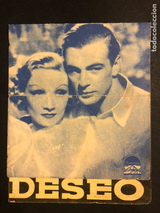Cine: Programa original de Deseo Marlene Dietrich Gary Cooper A4 - Foto 1
