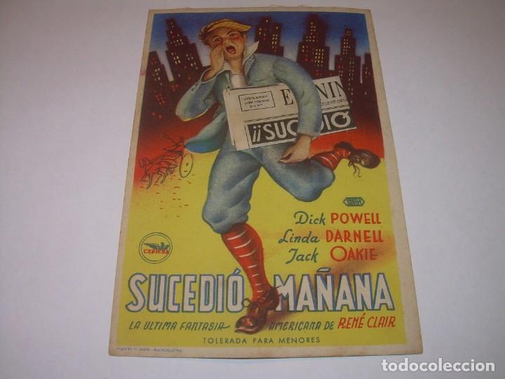Cine: PROGRAMA DE CINE TROQUELADO. BUEN ESTADO DE CONSERVACION. - Foto 1