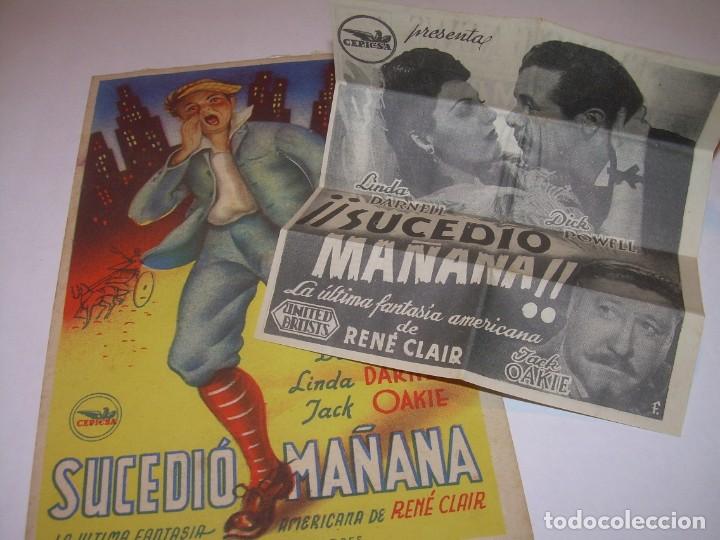 Cine: PROGRAMA DE CINE TROQUELADO. BUEN ESTADO DE CONSERVACION. - Foto 2