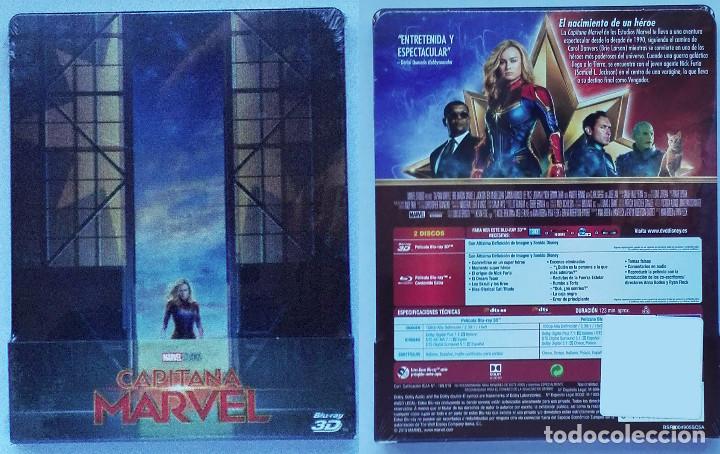 Cine: Capitana Marvel blu ray 3D + 2D steelbook - Foto 1