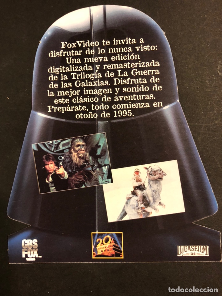Cine: Programa troquelado Darth Vader la guerra de las galaxias - Foto 2