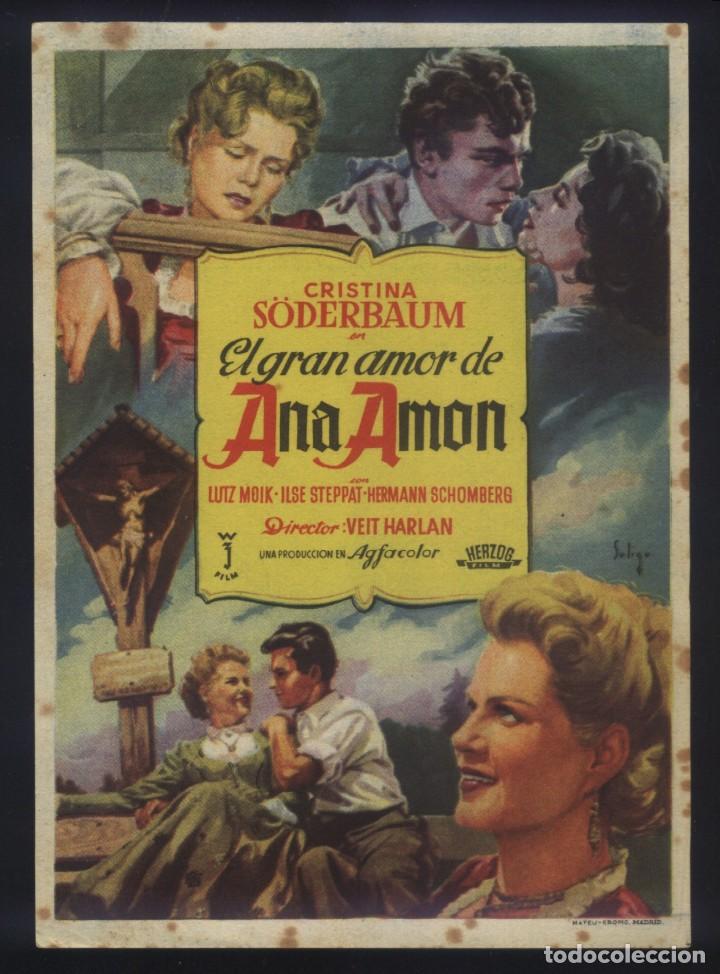Cine: P-4430- EL GRAN AMOR DE ANA AMON (Hanna Amon) (SOLIG&Oacute;) Kristina S&ouml;derbaum - Lutz Moik - Ilse Steppat