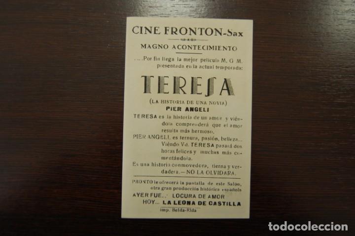 Cine: TERESA -CINE FRONT&Oacute;N- SAX - Foto 2