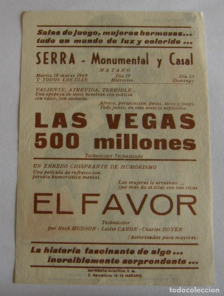Cine: PROGRAMA DE CINE LAS VEGAS 500 MILLONES - Foto 2