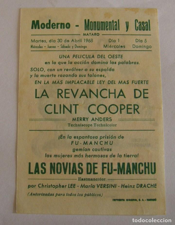 Cine: PROGRAMA DE CINE LA REVANCHA DE CLINT COOPER - Foto 2