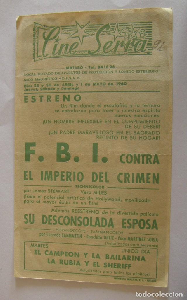Cine: PROGRAMA DE CINE F.B.I. CONTRA EL IMPERIO DEL CRIMEN - Foto 2