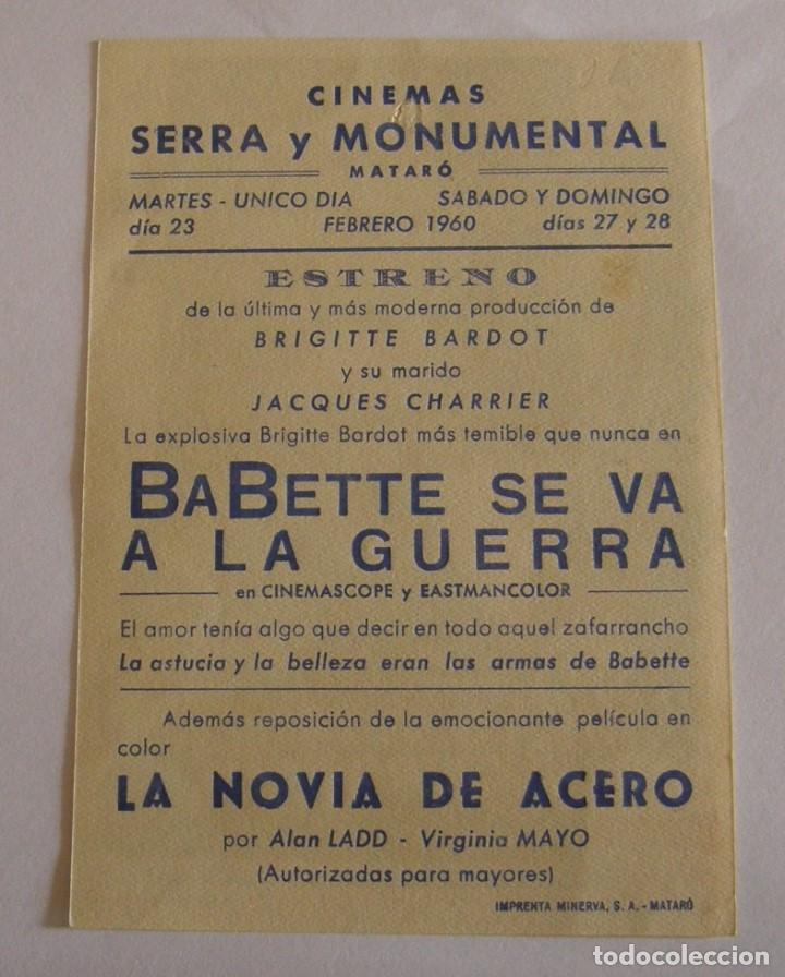 Cine: PROGRAMA DE CINE BABETTE SE VA A LA GUERRA - Foto 2